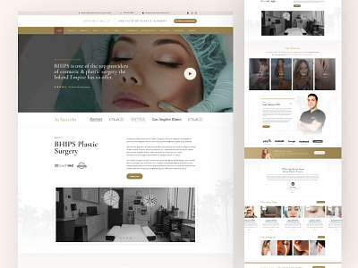 Cosmetic & Plastic Surgery Website cosmetic filipino gold website minimal website plastic surgery ui uiuxdesignerfromph