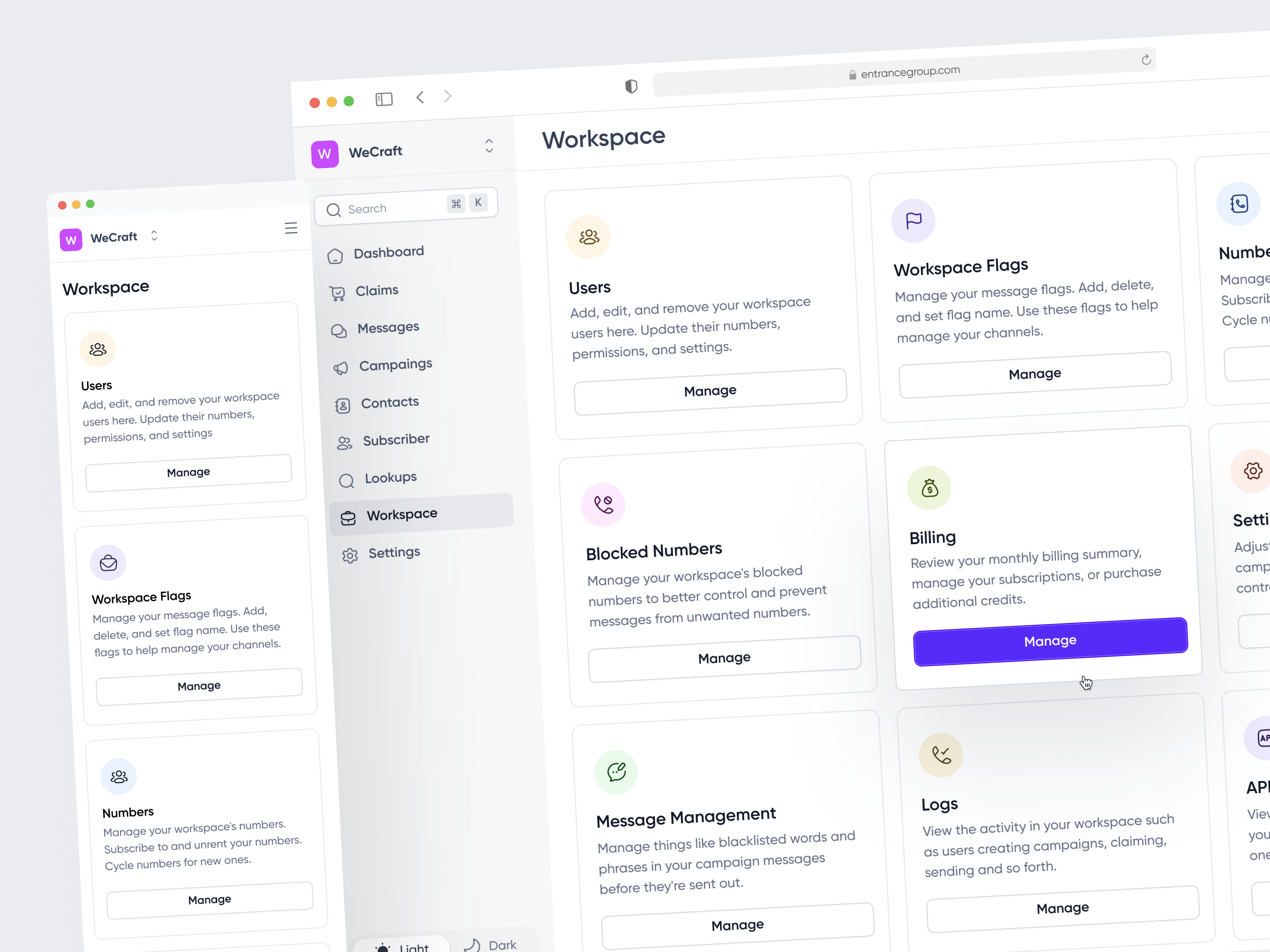 Campaign Management_Workspace campaign campaign design campaign management clean ui conversation customer analytics customer management dashboard email marketing engagement event marketing dashboard marketingh minimal product design saas saas webapp ui design web workspace