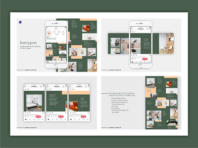 Interyport Instagram Puzzle Template instagram graphic