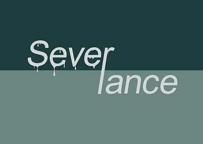 Severance TV Show design typography