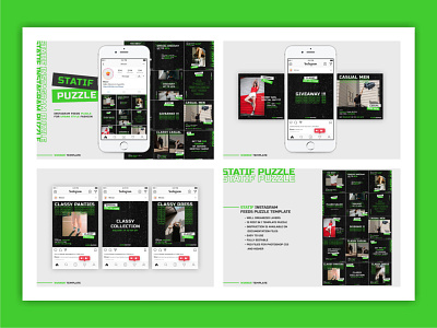 Statif Instagram Puzzle Template instagram graphic