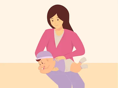 Child Care Illustration For Education animation character character illustration cute design flat illustration motion graphics