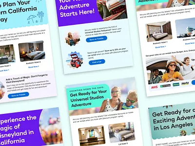 Hotel Southern California design disneyland email graphic design marketing product marketing typography ui ux