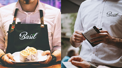 Basil – A Healthy Kitchen Logo Design basil brand identity branding combination mark design graphic design healthy restaurant logo restaurant logo wordmark
