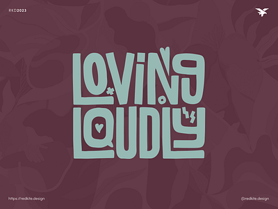 Loving Loudly Logo & Branding brand identity brand identity design branding branding design graphic design illustration logo wordmark