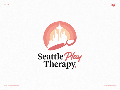 Seattle Play Therapy - Paint Brush Logo Concept brand identity brand identity design branding graphic design illustration logo