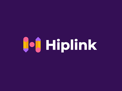 Hiplink app bold branding drawing geometric letter letter h logo logodesign mobile modern pad sketch