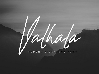 Valhala Font creative