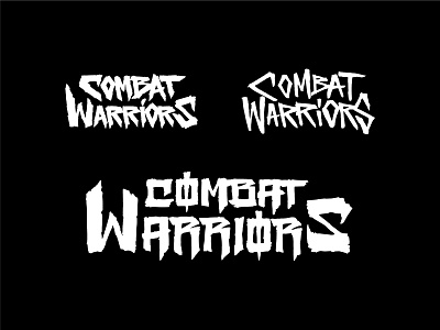Combat Warriors /. Sketches branding brushpen calligraphy graphic design lettering letters logo proposals roblox sketches type typography videogame videogame logo