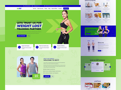 Be Fit Website Design befit website fitness fitness gym website fitness website gym website health website ui design uiux design ux design website uiux design weight website