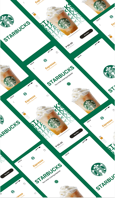 Starbucks Inspired UI Design figma manrope order ui starbucks ui ux web design