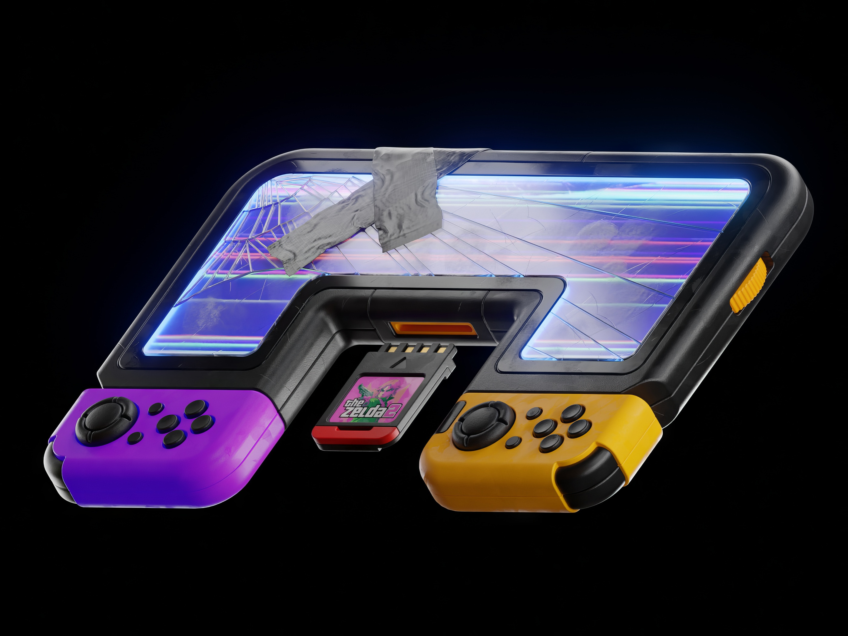 Bootleg Nintendo Switch 3d b3d blender cartridge clayrender cycles fake illustration nintendo substancepainter switch zelda