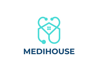 Medihouse Logo badge logo brand design branding design graphic graphic design identity logo logo brand logo branding logo concept logo design logo for sale logo identity logos medical logo visual visual identity