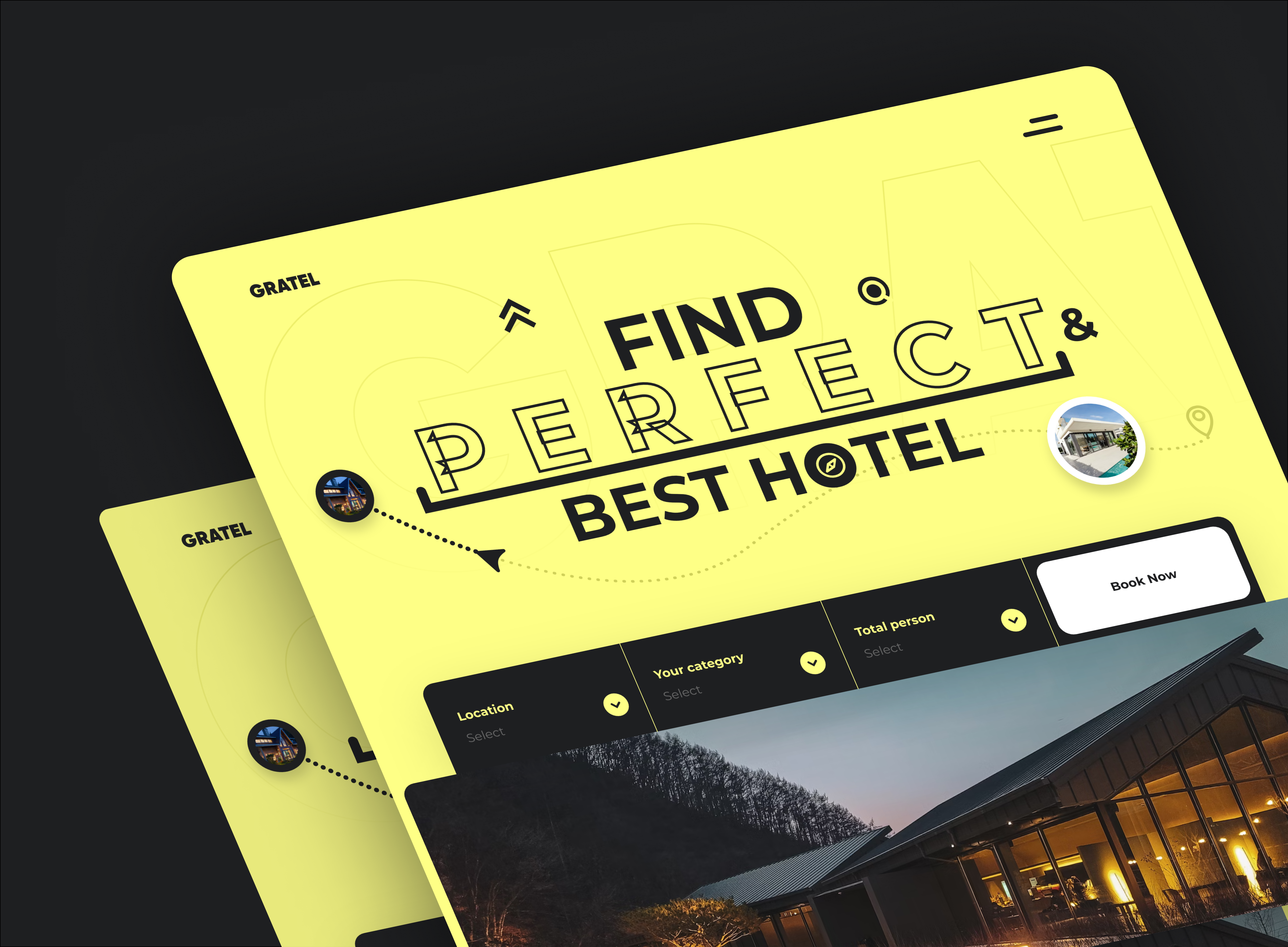 Example of Modern Landing Page & Website UI Design