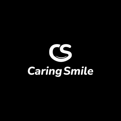 Caring Smile Logo branding cs design graphic design logo logo cs logos logotype simple logo symbols templates vector