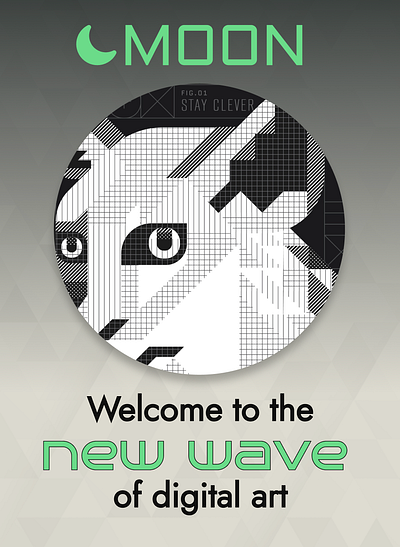 MOON New Wave REVO-LUTION graphic design nft practicing ui