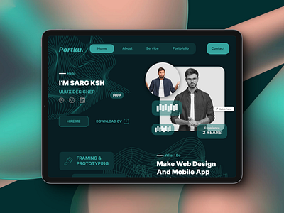 Portfolio Web Design branding design graphic design illustration ui ux