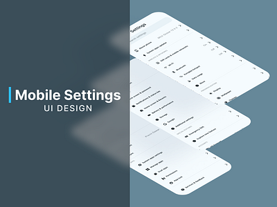 Setting UI Design - Mobiles Settings #settinguidesigns apps settings ui designs figma figma designs figma ui designs graphic design illustration mobile apps settings ui deisgns mobile settings designs mobile settings ui designs settings designs settings ui designs ui vector