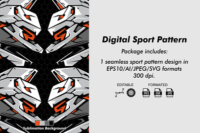 Digital Sport Pattern #001 abstract club design graphic design jersey patteen print ready to print seamless sport sublimation vector wrapping