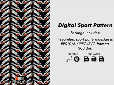 Digital Sport Pattern #003 vector