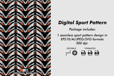 Digital Sport Pattern #003 vector