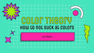 Presentation Design for Color Theory design graphic design illustration presentationdesign vector