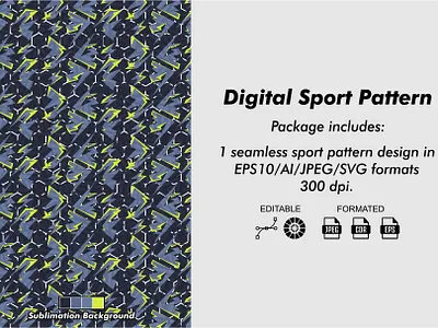 Digital Sport Pattern #004 vector