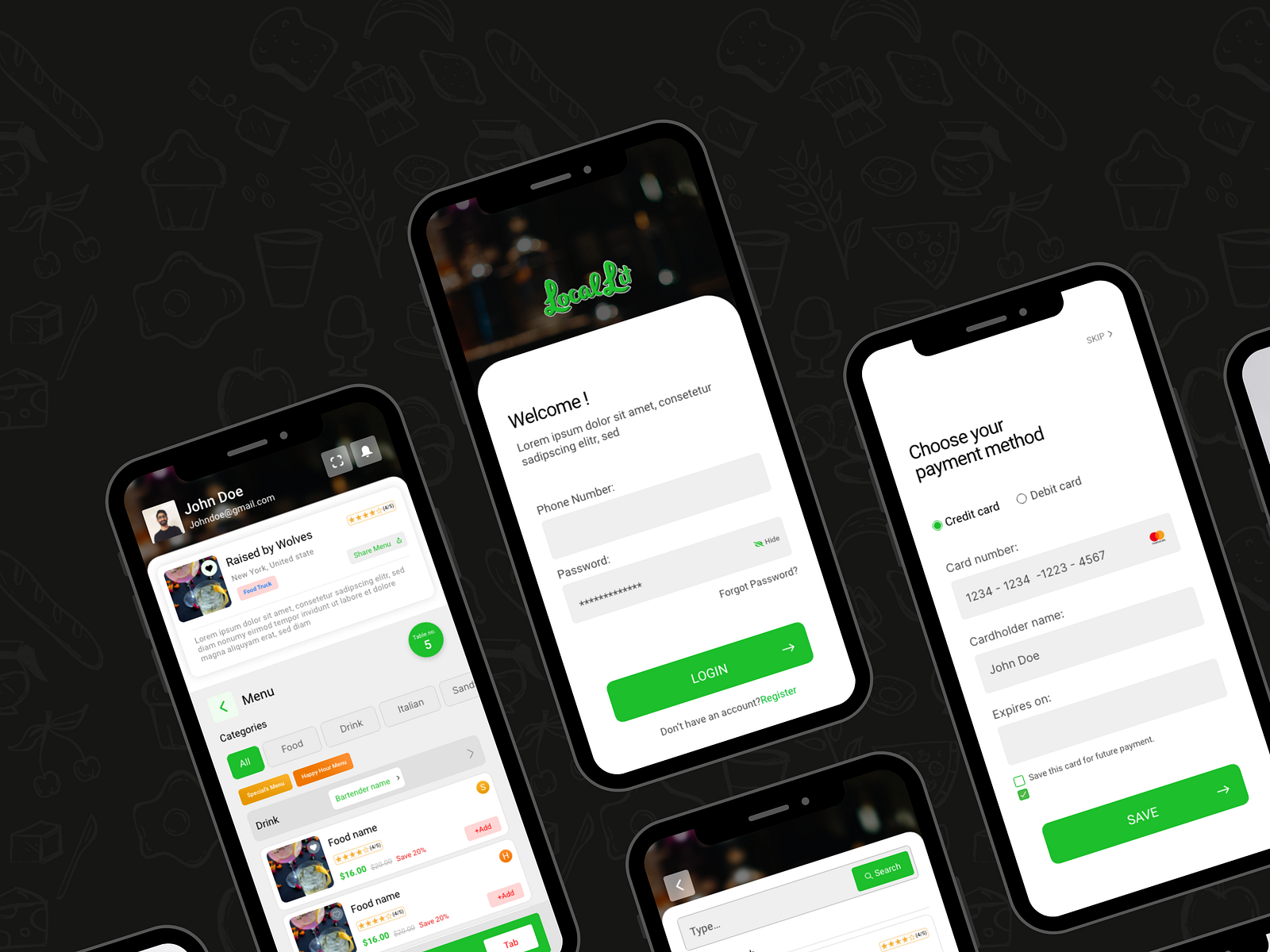 Concept UI Design of Restaurant App by Nimble AppGenie LTD on Dribbble