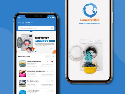 Laundry Hub app design app developers app development company flutter app development software development company