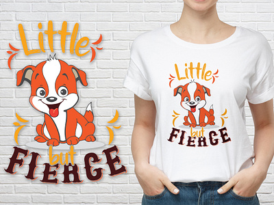 Dog lover t shirt design apparel apparel t shirts bull dog t shirt clothing custom t shirt cute puppy t shirt dog lover t shirt design graphic design illustration little but fierce t shirt pet lovers puppy t shirt typography t shirt vintage t shirt design