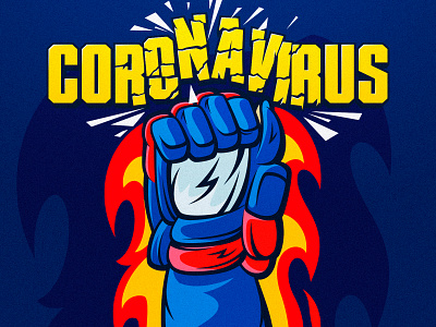 hockey and coronovirus corona coronovirus fire hockey ice hockey illustration sport sportbranding sports
