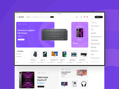 E-commerce - computer store design ecommerce minimal shop store ui ui design uiux ux web design website white