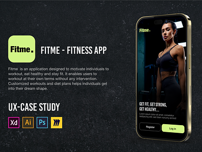Fitness App UX case study animation banking app calm app design fitness app fitness app ui fitness app ux case study meditation app salon app ui uiux yoga app