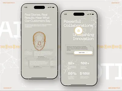 UI&UX concept website design for AI Company 3d animation app branding creative design design figma flat graphic design hero section landing page minimal motion graphics typography ui ux vector web webdesign website