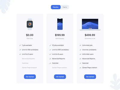 Landing page pricing apo applicants ats candidate candidates clean columns design hr landing landing page pricing recruitment saas ui ui design ux ux design web