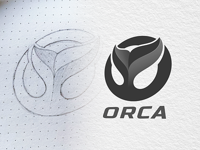Orca Logo animal beach brand branding business company elegant fish logo logotype modern nature o ocean orca sea simple type water whale