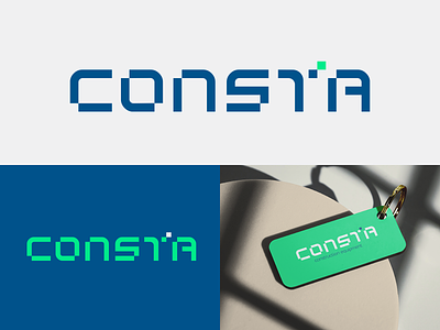 Consta construction company logo branding consta construction design graphic design identity lettering logo