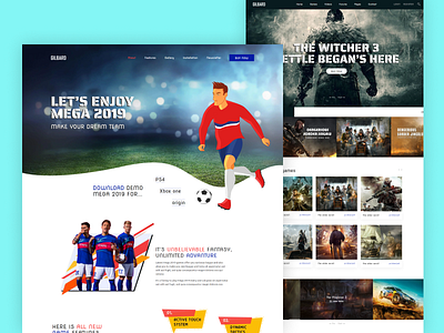 Gaming Website Template - Gilbard xbox