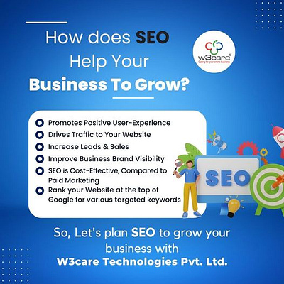 How does SEO help your Business To grow? branding graphic design illustration seo vector