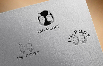 IMPORT Logo branding design emblem graphic design illustration logo