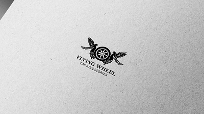 Flying Wheel Logo Design branding design emblem graphic design illustration logo vector