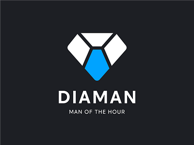 Diaman logo design bow tie brand clean creative logo design diamond emblem for sale hour icon identity logo logotype man mark premium simple symbol tie vector