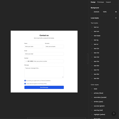 Responsive Forms Design in Figma buttons components controls design system designer figma forms frames x inputs interface mobile responsive responsive design text fields ui ui kit ux