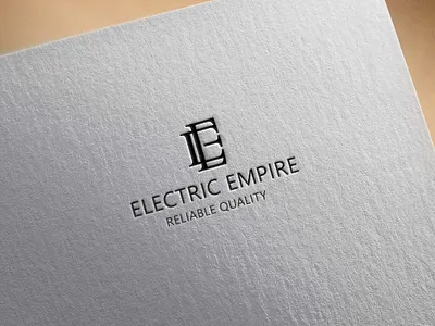Logo exploration for Electric Empire company branding design emblem graphic design illustration logo monogram typography