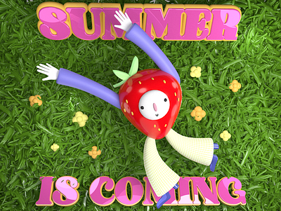 summer is coming 3d graphic design ill illustration