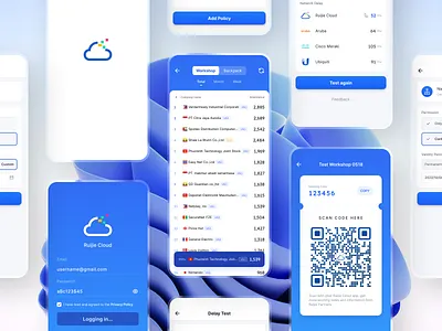 Ruijie Cloud APP branding design logo mobile app mobile ui ui ux
