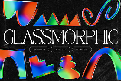 (FREE) 3D Glowy Glassmorphic Shapes 3d 3d shapes design download elements free free download graphic design shape shapes