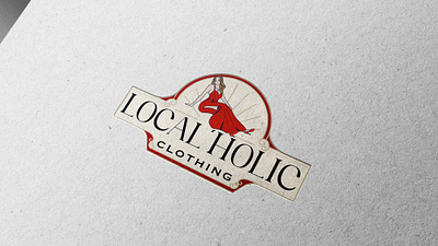 Vintage Style Logo Design for clothing brand LOCAL HOLIC branding design emblem graphic design illustration logo vintage logo