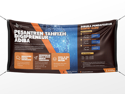 Banner Pesantren Digital Adiba design graphic design muslim poster