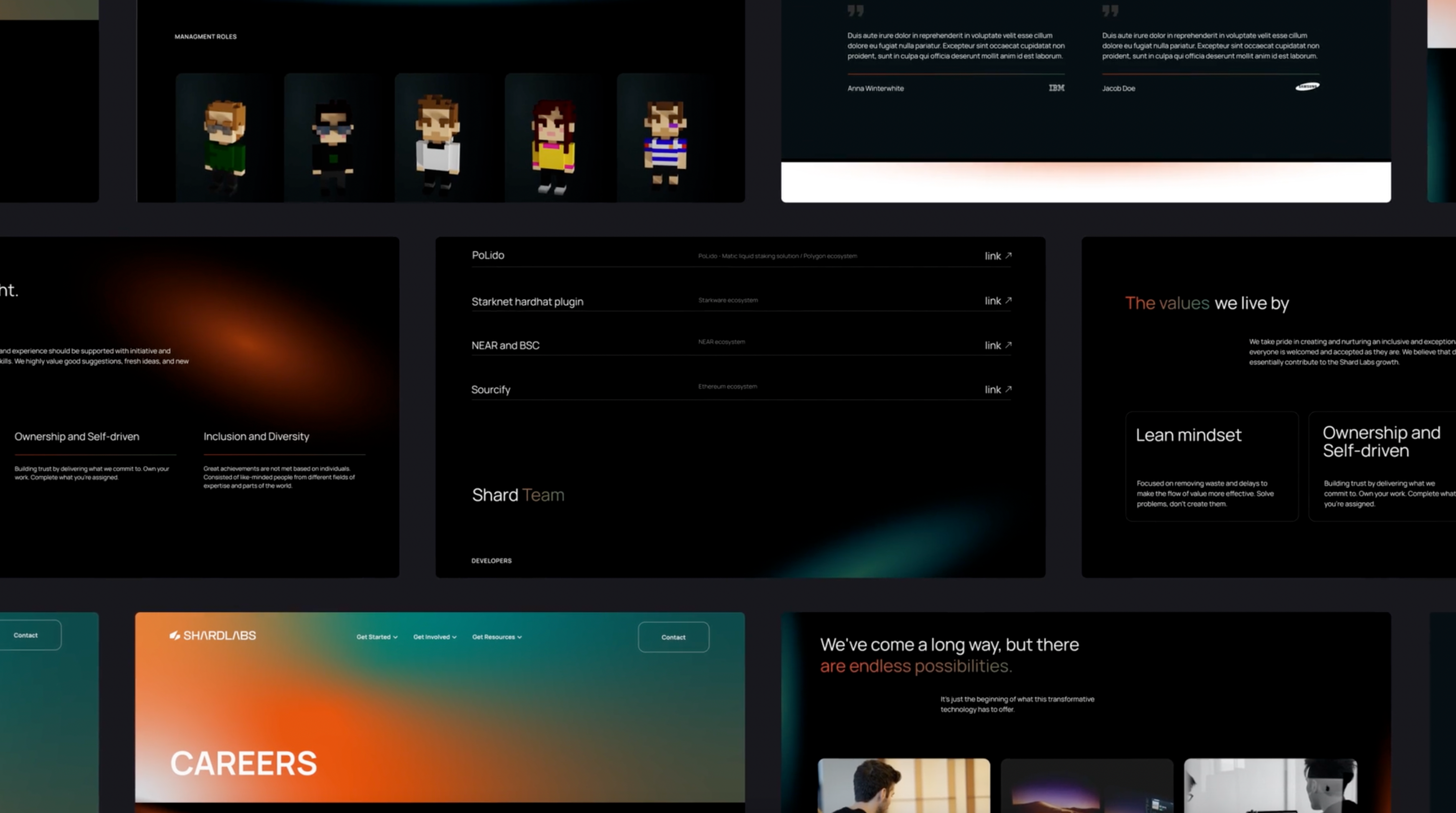 Shard Labs - Website blockchain branding crypto follow the arrow followthearrow identity product design studio direction studiodirection web web design web3 website
